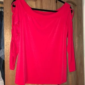 Red Off the shoulder top